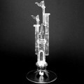 Blown Glass Castle Wedding Cake Topper Crystal