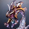 Hand Blown Glass Dragon Classic