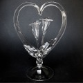 Calla Lily Blown Glass Wedding Cake Topper