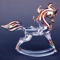 Hand Blown Glass Rocking Horse