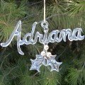 Personalized Hand Blown Glass Christmas Ornament