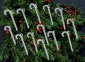 Hand Blown Glass Candy Cane Christmas Ornaments