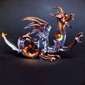 Hand Blown Glass Dragon Medieval
