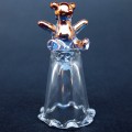Hand Blown Glass Teddy Bear Thimble