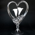 Calla Lily Wedding Cake Topper Hand Blown Glass