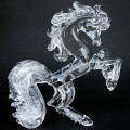 Hand Blown Glass Horse Rearing Crystal