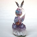 Hand Blown Glass Hummingbird Figurine
