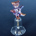 Teddy Bear Bell Hand Blown Glass