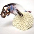 Hand Blown Glass Manatee Figurine