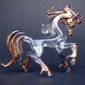 Hand Blown Glass Horse Stallion 