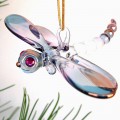 Hand Blown Glass Dragonfly Christmas Ornament