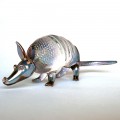 Hand Blown Glass Armadillo Figurine