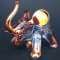 Hand Blown Glass Elephant and Mouse