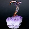 Hand Blown Glass Dolphin