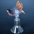 Butterfly Bell Hand Blown Glass