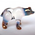Hand Blown Glass Grizzly Bear Black Bear Figurine 