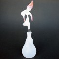 Hand Blown Glass Hummingbird Perfume Bottle